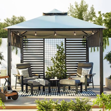 CANVAS Horizon Outdoor Patio Modular Pergola, 10-ft x 10-ft