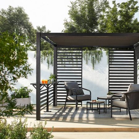 CANVAS Horizon Outdoor Patio Modular Pergola, 10-ft x 10-ft