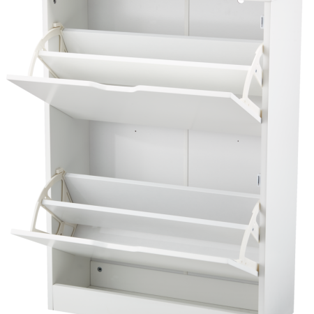 CANVAS Hubbard 2-Tier Shoe Storage Cabinet, White