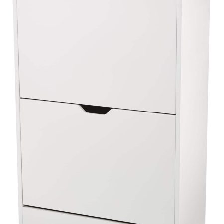 CANVAS Hubbard 2-Tier Shoe Storage Cabinet, White