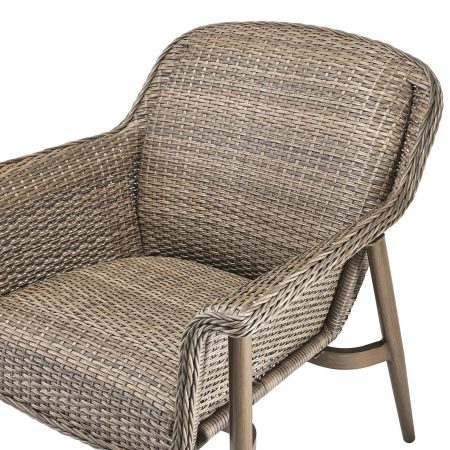 CANVAS Hunter All-Weather Wicker Outdoor/Patio Padded Club Chair Set, 2-pk