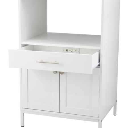 CANVAS Lawson Console Microwave Stand, White