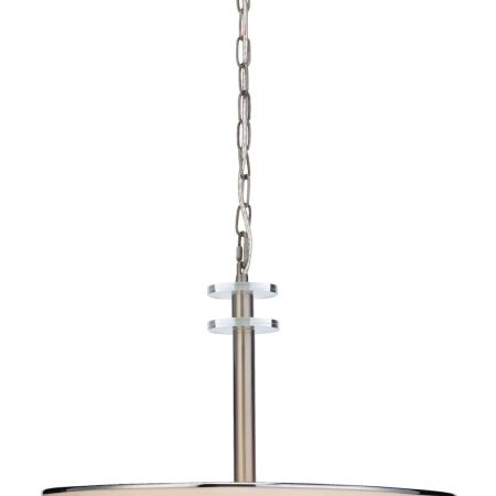 CANVAS Lyndon 3-Light Neutral Shade Ceiling Pendant Light Fixture, Brushed Nickel