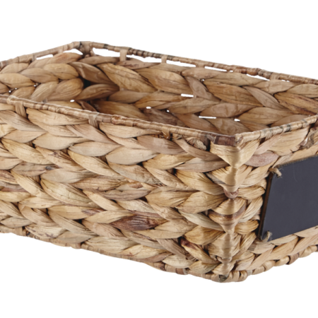 CANVAS Meg Rectangular Hand Woven Storage Basket, 12 x 8 x 5.1-in