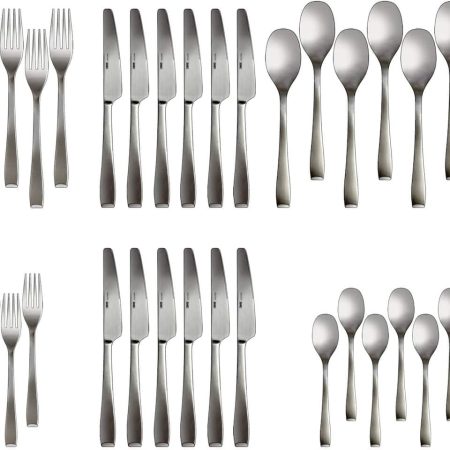 CANVAS Morrison 60pc Stainless Steel Flatware Set, Serves 12