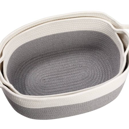 CANVAS Nesting Rope Baskets Set, 2-pk