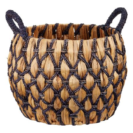 CANVAS Newport Round Hand Crafted Basket, 16.5 x 14.2-in