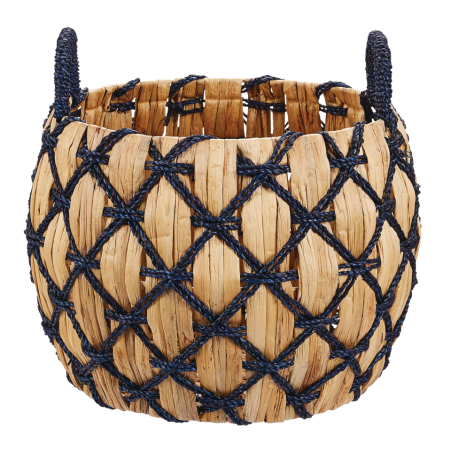 CANVAS Newport Round Hand Crafted Basket, 16.5 x 14.2-in