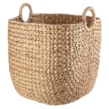 CANVAS Nola Hand Woven Basket, Large, 17 x 17 x 18.5-in