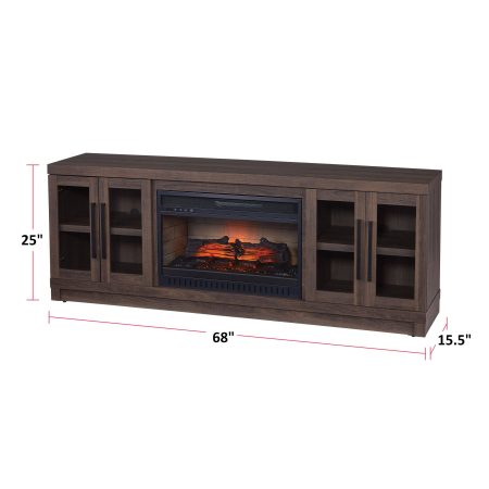 CANVAS Oakridge Media Fireplace, 68-in