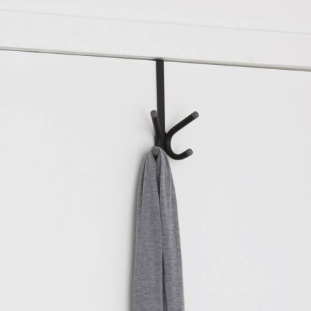 CANVAS Peyto Steel 4-Hook Over the Door Hook, Black