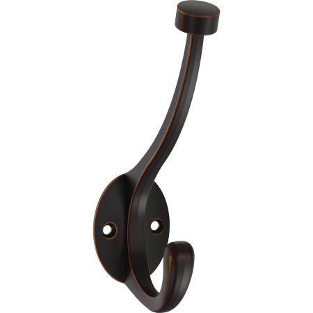 CANVAS Hinged Stainless Steel Single Pill Top Hook, Oil Rubbed Bronze