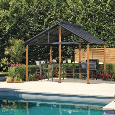 CANVAS Plateau Outdoor Patio Hard Top Gazebo, 10-ft x 12-ft