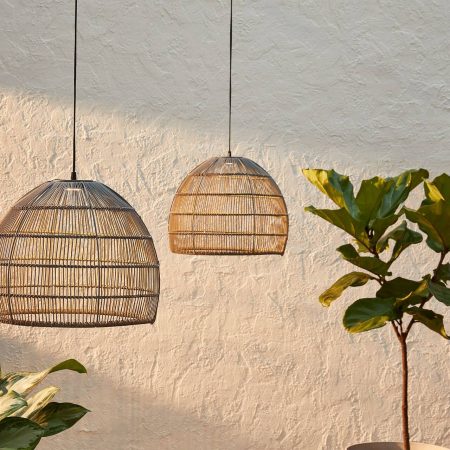 CANVAS Salerno Outdoor Warm White LED Solar Pendant Light, For Patio & Gazebo