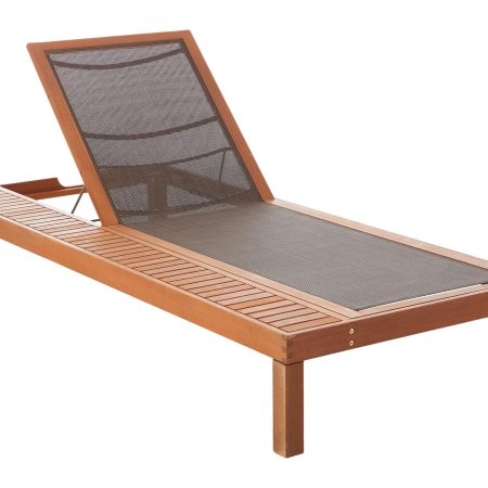 CANVAS Southampton Adjustable Outdoor/Patio Chaise Lounge Chair w/Wheels, Brown