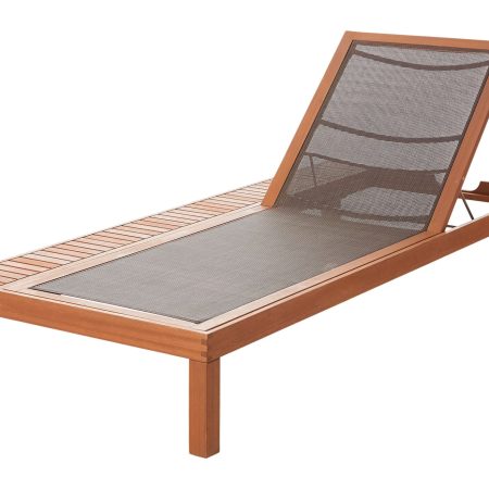 CANVAS Southampton Adjustable Outdoor/Patio Chaise Lounge Chair w/Wheels, Brown