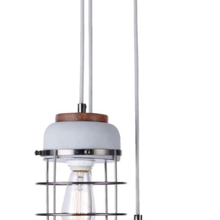 CANVAS Stellan 3-Light Metal Shade Ceiling Pendant Light Fixture, Nickel