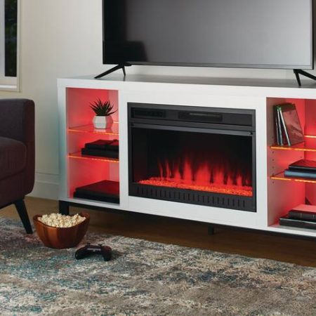 CANVAS Waldon Media Fireplace, 60-in