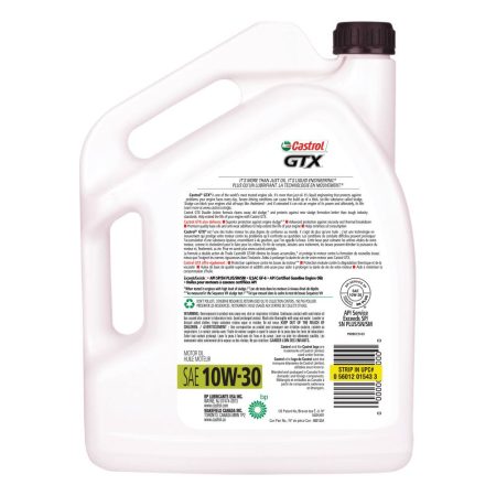 Castrol GTX 10W30 Conventional Engine/Motor Oil, 5-L