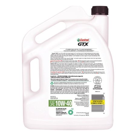 Castrol GTX 10W40 Conventional Engine/Motor Oil, 5-L