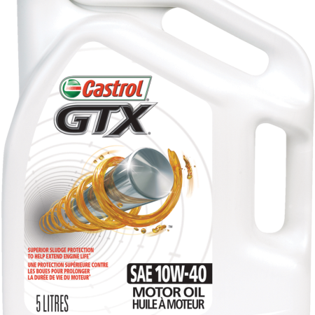 Castrol GTX 10W40 Conventional Engine/Motor Oil, 5-L