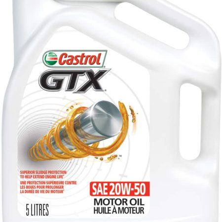 Castrol GTX 20W50 Conventional Engine/Motor Oil, 5-L