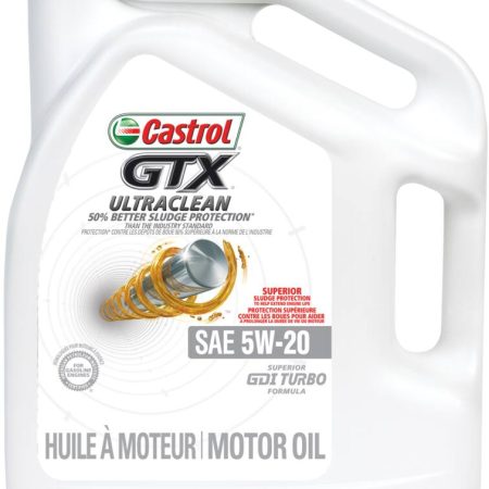 Castrol GTX ULTRACLEAN 5W20 Conventional Engine/Motor Oil, 5-L