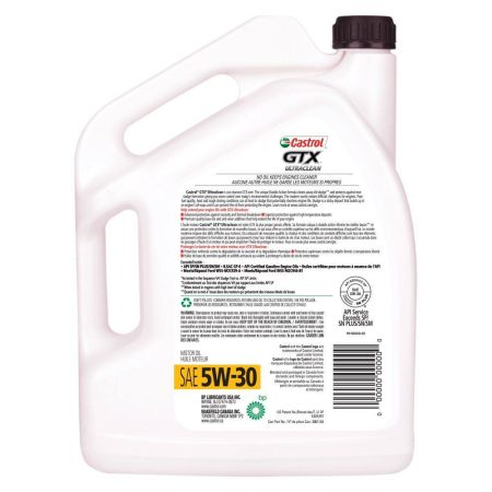 Castrol GTX ULTRACLEAN 5W30 Conventional Engine/Motor Oil, 5-L