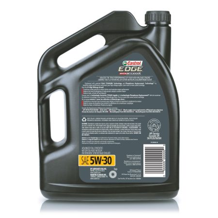 Castrol EDGE 5W30 High Mileage Synthetic Engine/Motor Oil, 5-L