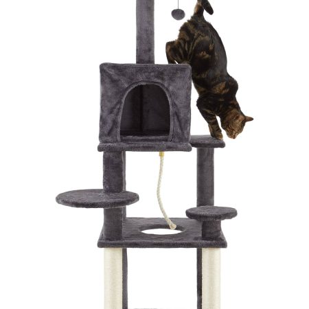 Cat Craft Multi-Platform Cat Tree with Condo & Perch, 60-in