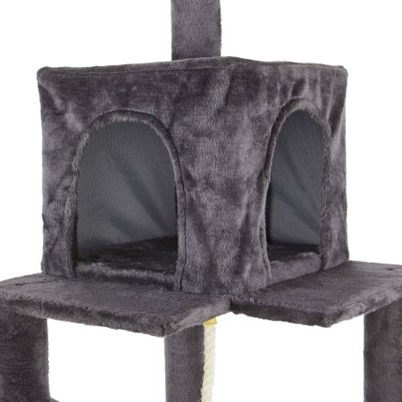 Cat Craft Multi-Platform Cat Tree with Condo & Perch, 60-in