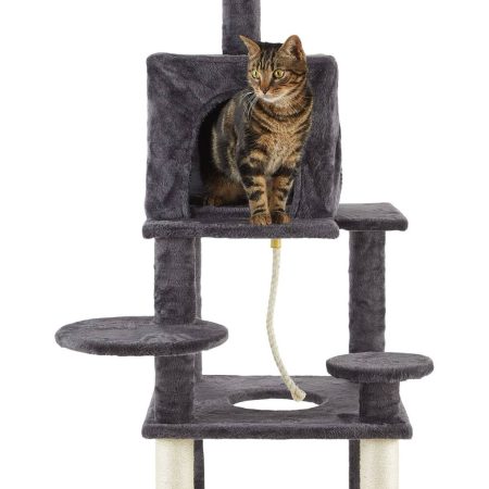 Cat Craft Multi-Platform Cat Tree with Condo & Perch, 60-in