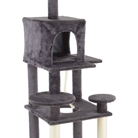 Cat Craft Multi-Platform Cat Tree with Condo & Perch, 60-in