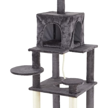 Cat Craft Multi-Platform Cat Tree with Condo & Perch, 60-in