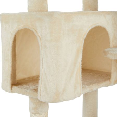 Cat Craft Platform Cat Tree with Condo & Hammock, 60-in