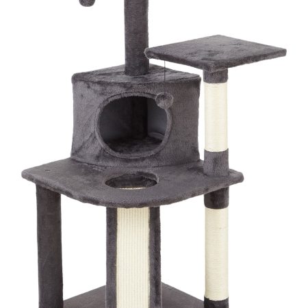 Cat Craft Platform Cat Tree with Condo & Scratcher, 44.5-in