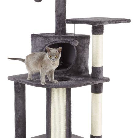 Cat Craft Platform Cat Tree with Condo & Scratcher, 44.5-in