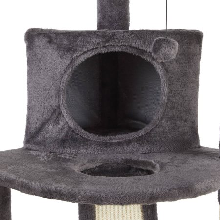 Cat Craft Platform Cat Tree with Condo & Scratcher, 44.5-in