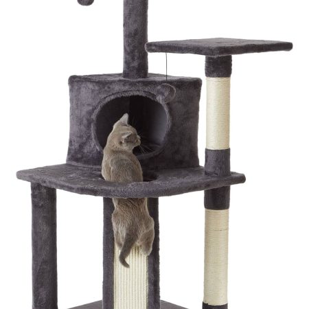 Cat Craft Platform Cat Tree with Condo & Scratcher, 44.5-in