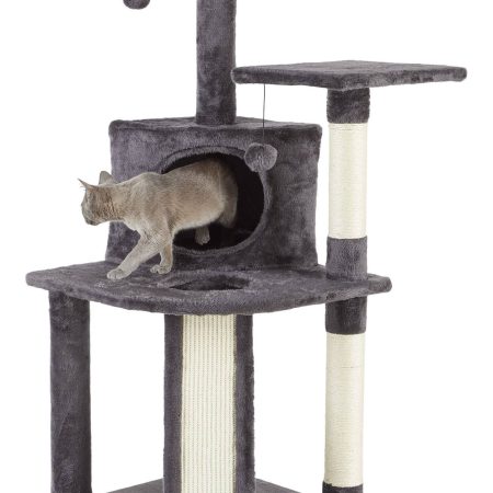 Cat Craft Platform Cat Tree with Condo & Scratcher, 44.5-in