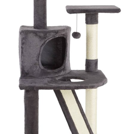 Cat Craft Platform Cat Tree with Condo & Scratcher, 44.5-in