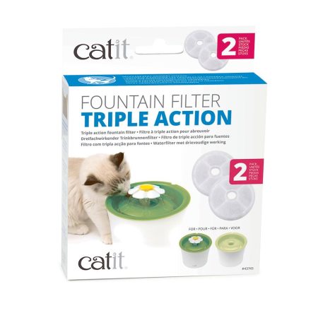 Catit Triple Action Fountain Filters, 2-pk