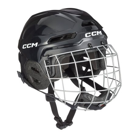 CCM Multi-Sport Hockey Helmet & Cage Combo, Youth, Black