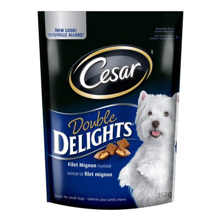 Cesar Double Delights Filet Mignon Flavour Dog Treats, 150-g