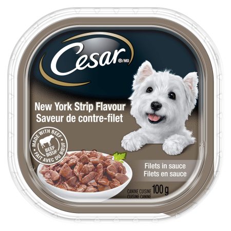 Cesar New York StriP Flavour Adult Wet Dog Food, 100-g