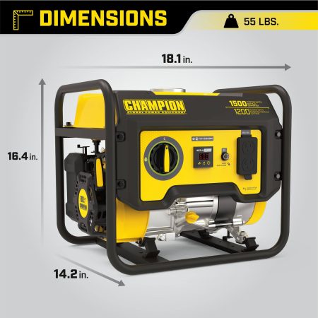 Champion 1200/1500 Watt Portable Gas Generator