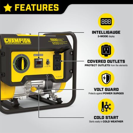 Champion 1200/1500 Watt Portable Gas Generator