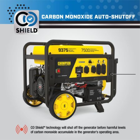 Champion 7500W/9375W Portable Generator with Honda Engine & CO Shield™