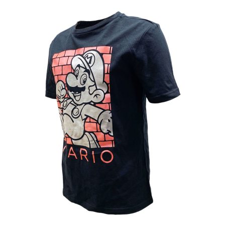 Character Boys' Red Brick Mario T Shirt