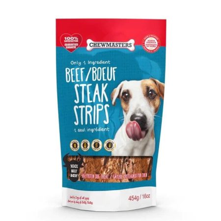 Chewmasters Beef Tender Strips Dog Treats, 454-g